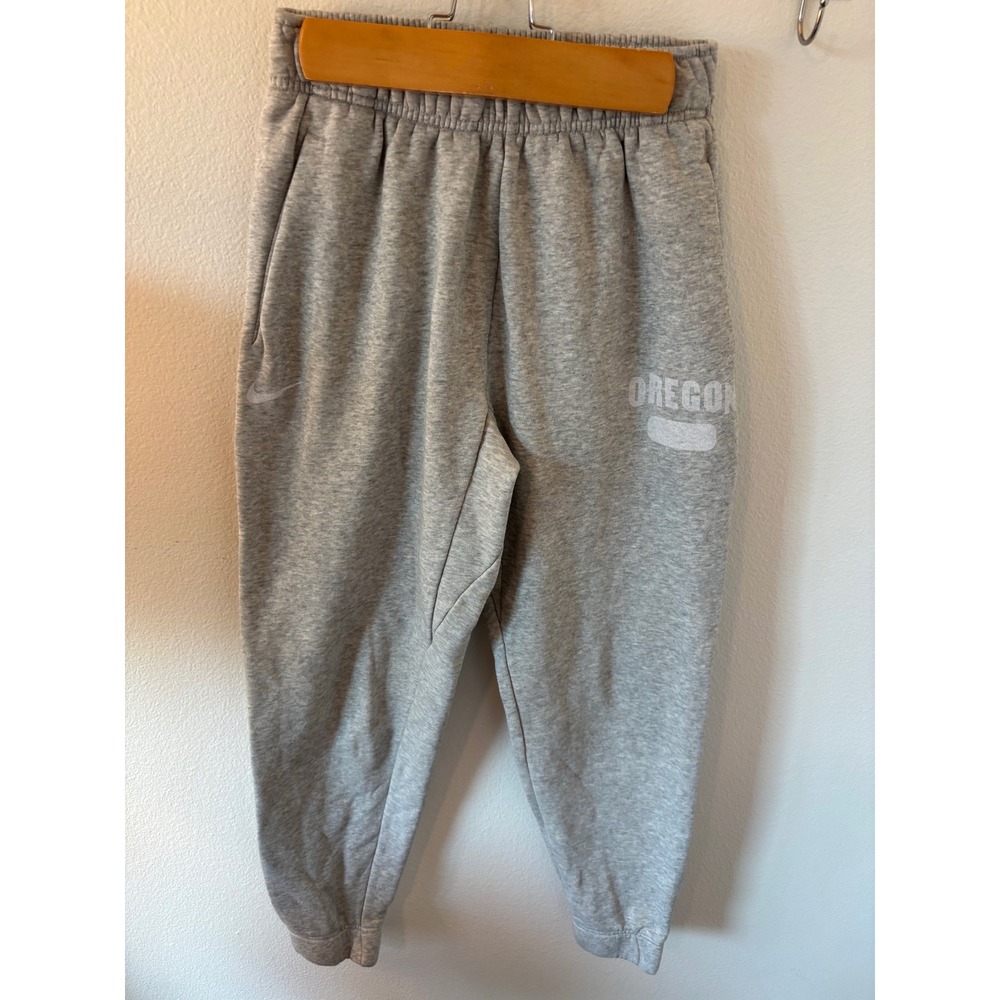 Nike Oregon Ducks Heather Gray Fleece‎ Jogger Sweatpants Mens XS NCAA Training